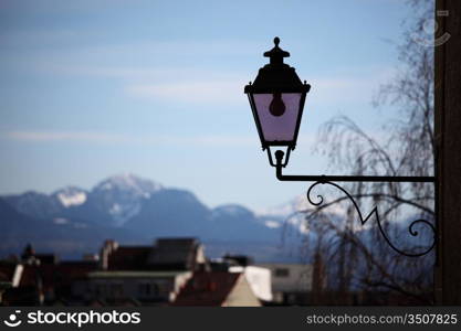 lantern on the street