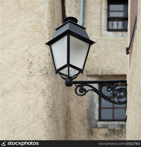 lantern on wall