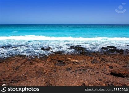 Lanzarote Punta Mujeres volcanic beach in Canary Islands