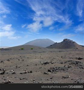 Lanzarote Timanfaya National Park Fire Mountains volcanic lava stone In Canary Islands