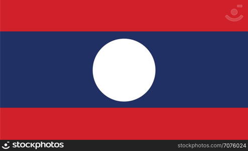 laos Flag for Independence Day and infographic Vector illustration.