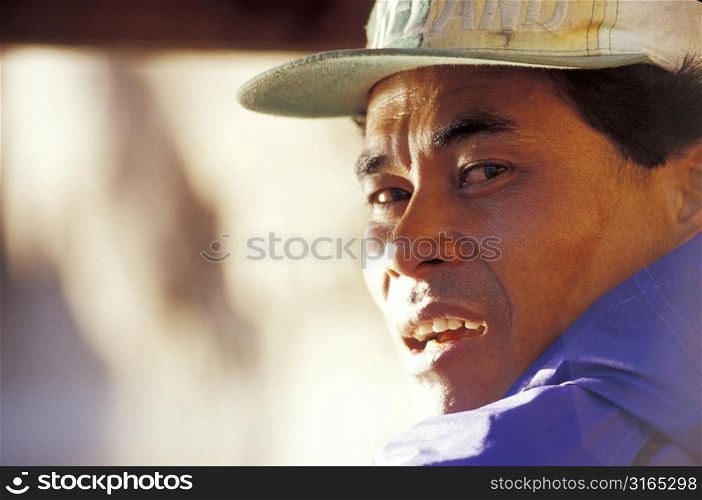 Laotian Man with Cap