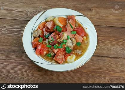 Lapskaus - Norwegian dish made of meat ingredients and vegetables