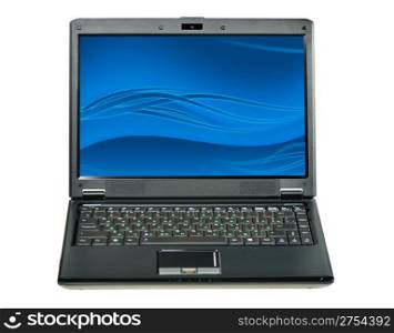 Laptop. A portable computer isolated on a white background.