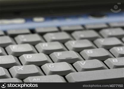 Laptop keyboard, macro and shallow depth of field