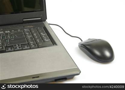 laptop personal computer on white background