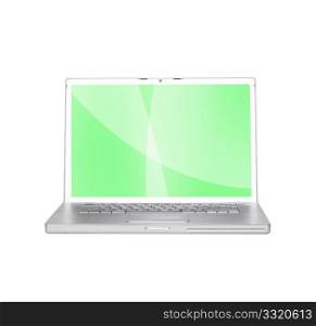 Laptop with background