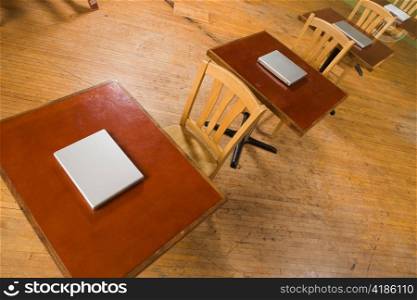 Laptops Sitting on Desks