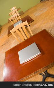 Laptops Sitting on Desks