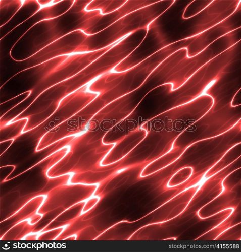 large abstract image of electricity or lightning in red