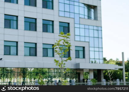 Large and modern office building new architecture