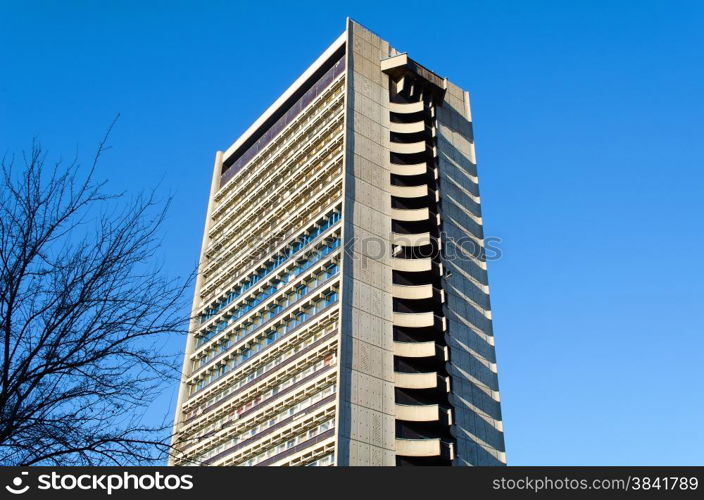 Large and modern office building old architecture