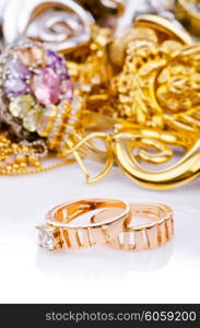 Large collection of gold jewellery