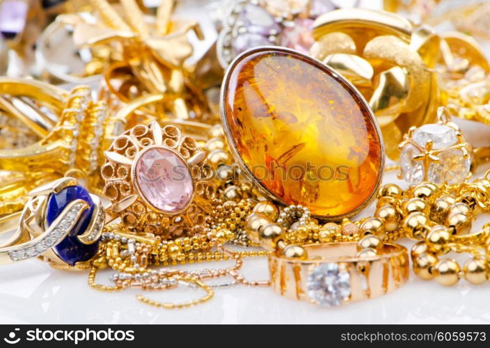 Large collection of gold jewellery