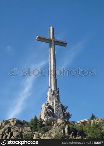 large cross Valley of the Fallen (Valle de los Caidos)