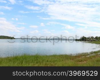 Large dam,ubonratchathani Thailand