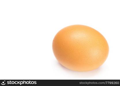 large egg isolated on white