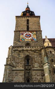 Large Gothic building of the Black Church (Biserica Neagra) in Brasov, Romania