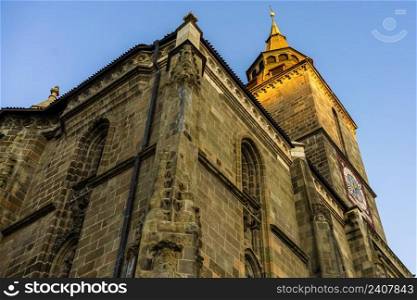 Large Gothic building of the Black Church  Biserica Neagra  in Brasov, Romania