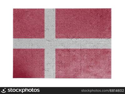 Large jigsaw puzzle of 1000 pieces - flag - Denmark