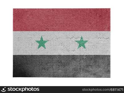 Large jigsaw puzzle of 1000 pieces - flag - Syria