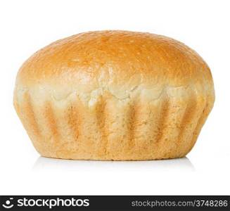 Large loaf of bread isolated on white