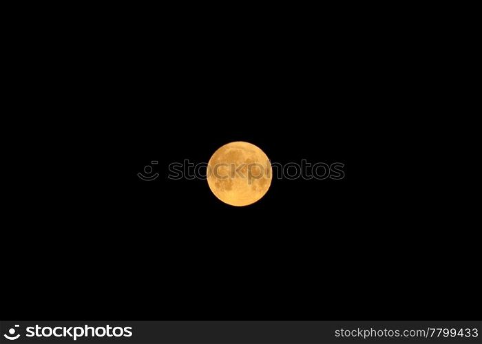 large moon in the night sky