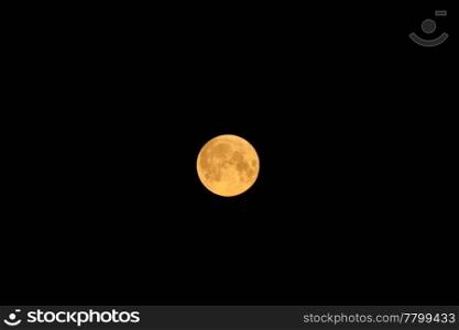 large moon in the night sky