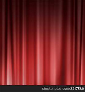 large red theatre curtain as a background. red curtain