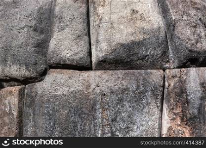 large stone wall wall close-up of the Incas