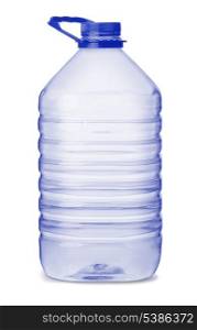 Large water bottle isolated on white
