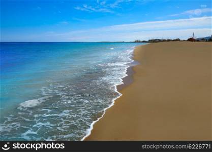 Las Marinas beach in Denia at alicante province of spain