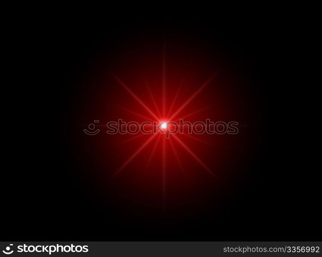 laser beam in the dark