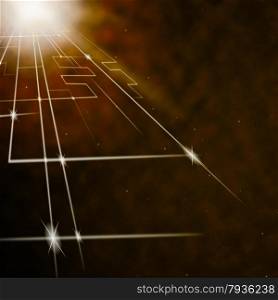 Laser Circuit Background Showing Shining Lines Or Concept&#xA;