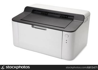 laser printer isolated on white background with path