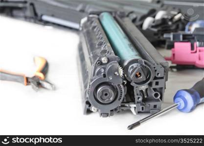 laser toner cartridge and tools