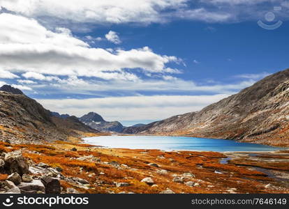 Late Autumn season in mountains