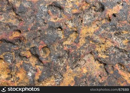 Laterite stone texture. Stone texture for design. Real stone texture. Stone texture on brown tone