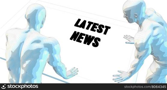 Latest News Discussion and Business Meeting Concept Art. Latest News