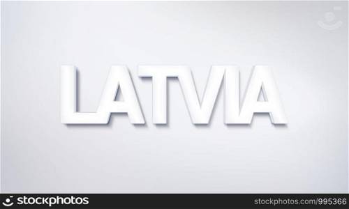Latvia, text design. calligraphy. Typography poster. Usable as Wallpaper background