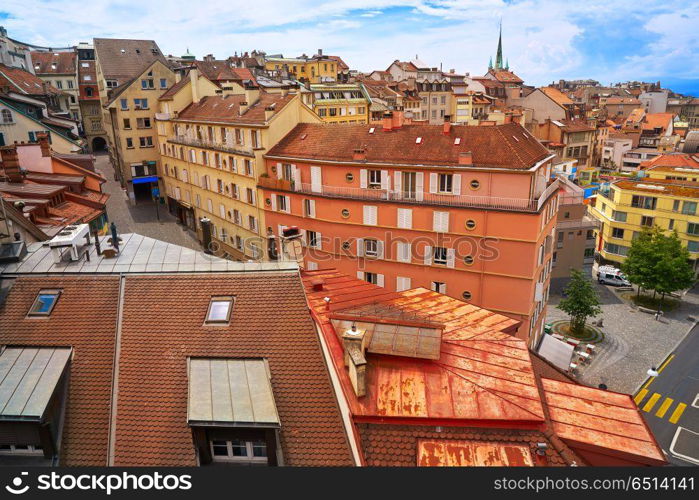 Lausanne city in Switzerland Swiss. Lausanne city in Switzerland Swiss aerial