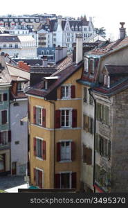 lausanne cityscape close up