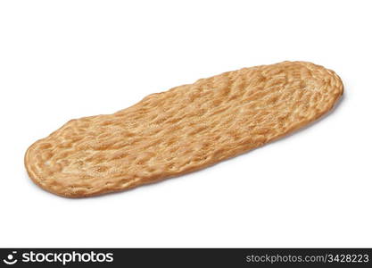 Lavash bread with sesame on white background