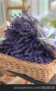 Lavender for sale on a local Provencal market