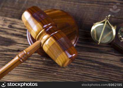 Law and justice concept, legal code and scales