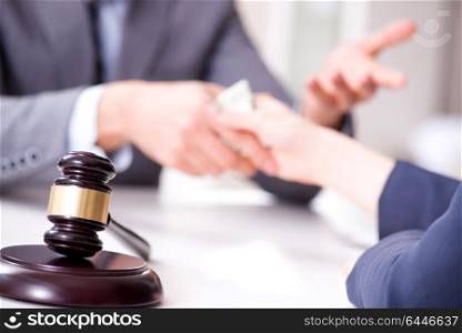Lawyer being offered bribe for his services