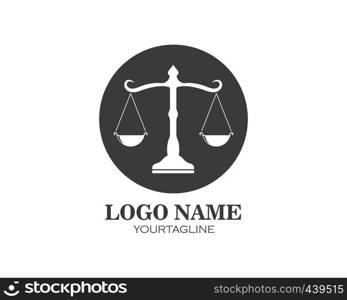 lawyer logo vector template design illustration