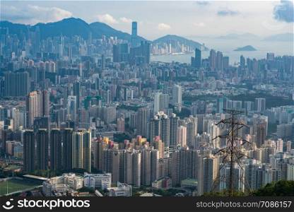 layers of Skyscraper in Hong Kong