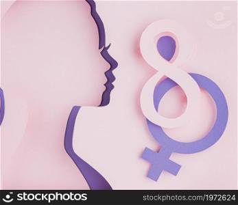 layers sideways female paper figure. High resolution photo. layers sideways female paper figure. High quality photo
