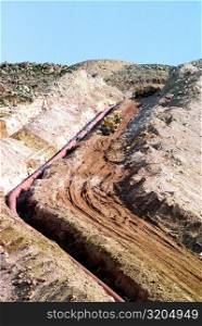 Laying 48 inch pipe in Jordan, between Jordan river and Amman